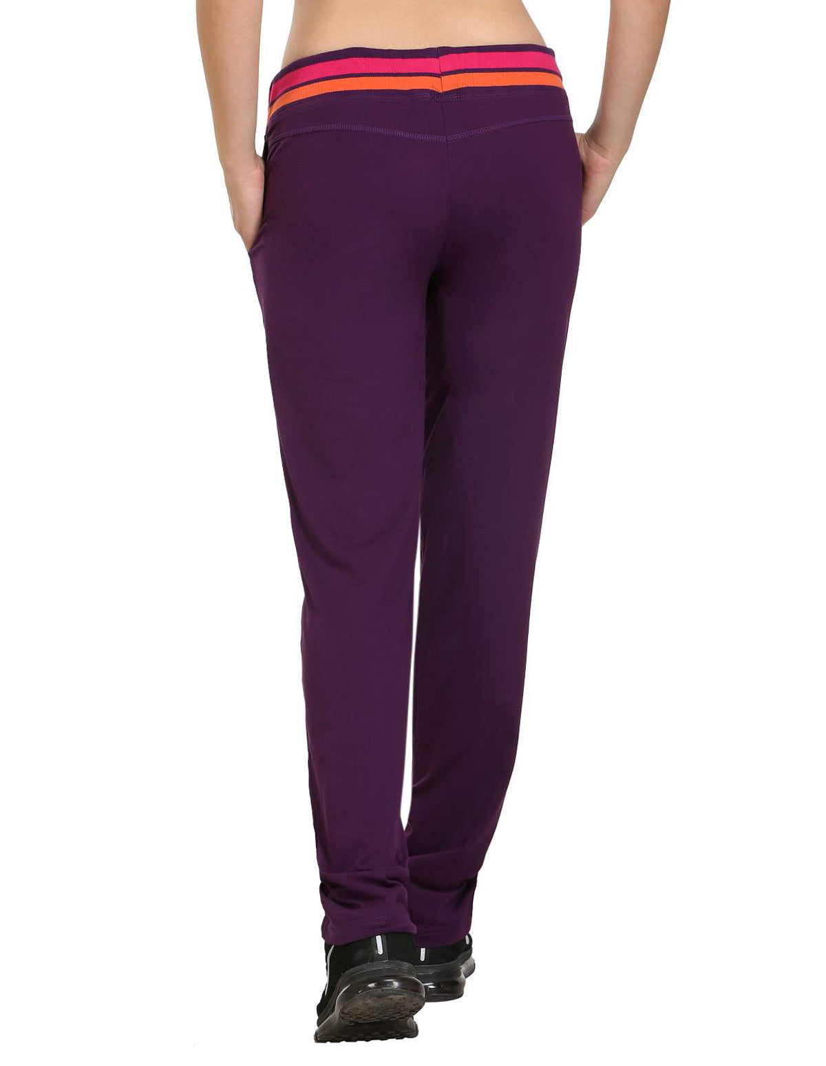 Bodyactive Women Dark Purple Trackpant-LL3-DPU