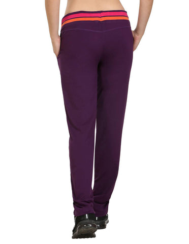Bodyactive Women Dark Purple Trackpant-LL3-DPU