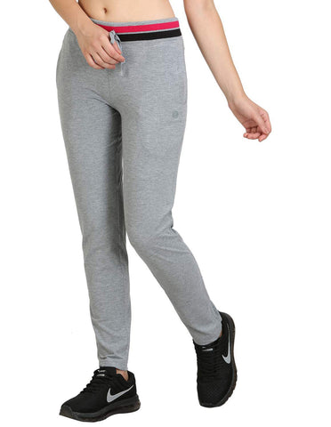 Bodyactive Women Grey Melange Trackpant-LL3-GRML