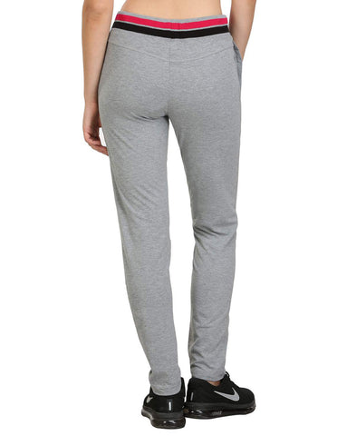 Bodyactive Women Grey Melange Trackpant-LL3-GRML
