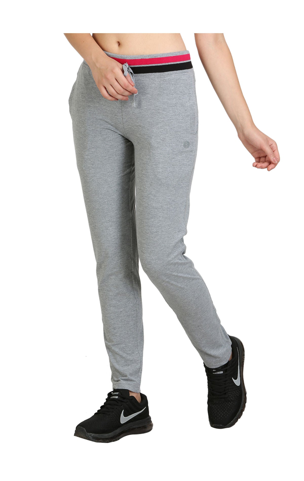 Bodyactive Women Grey Melange Trackpant-LL3-GRML