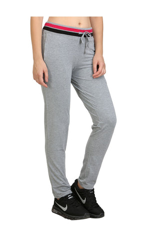 Bodyactive Women Grey Melange Trackpant-LL3-GRML