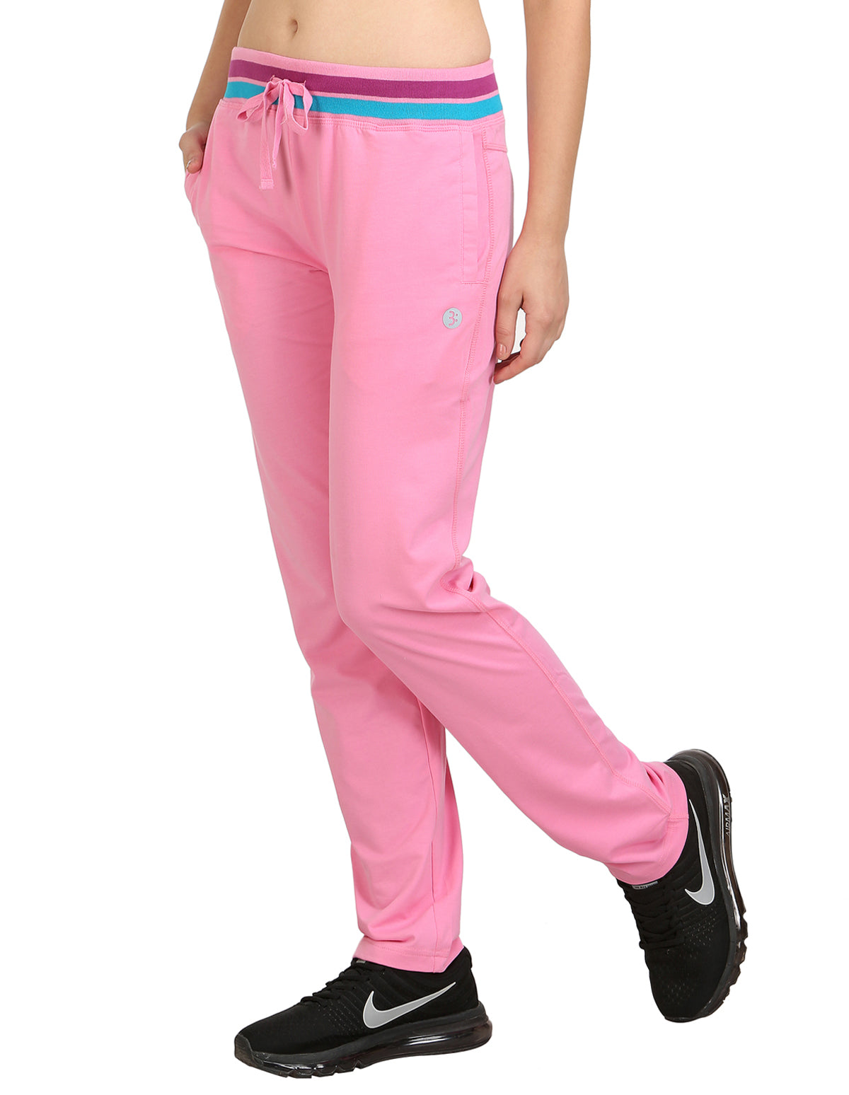 Bodyactive Women Light Pink Trackpant-LL3-LPI