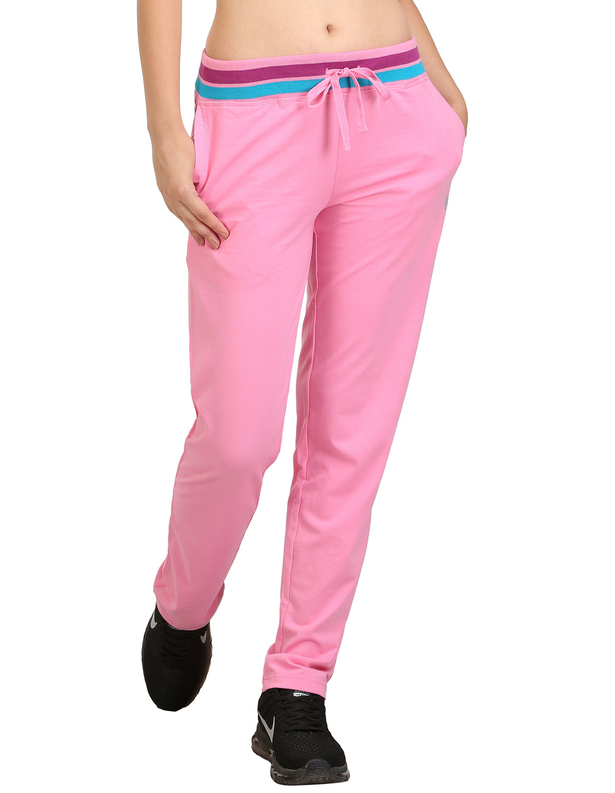 Bodyactive Women Light Pink Trackpant-LL3-LPI
