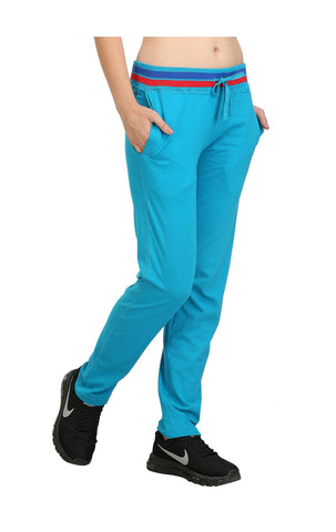 Bodyactive Women Turquoise Trackpant-LL3-TURQ