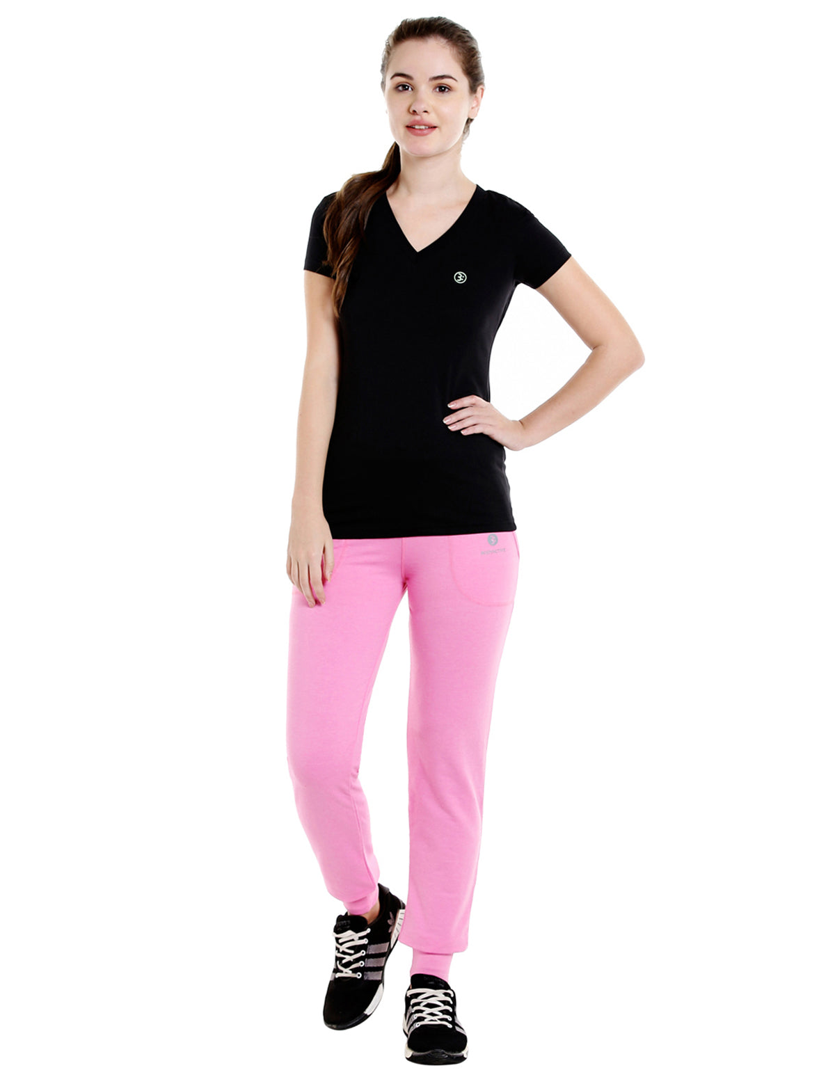 Bodyactive Women Light Pink Trackpant-LL5-LPI
