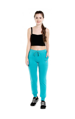 Bodyactive Women Turquoise Trackpant-LL5-TURQ