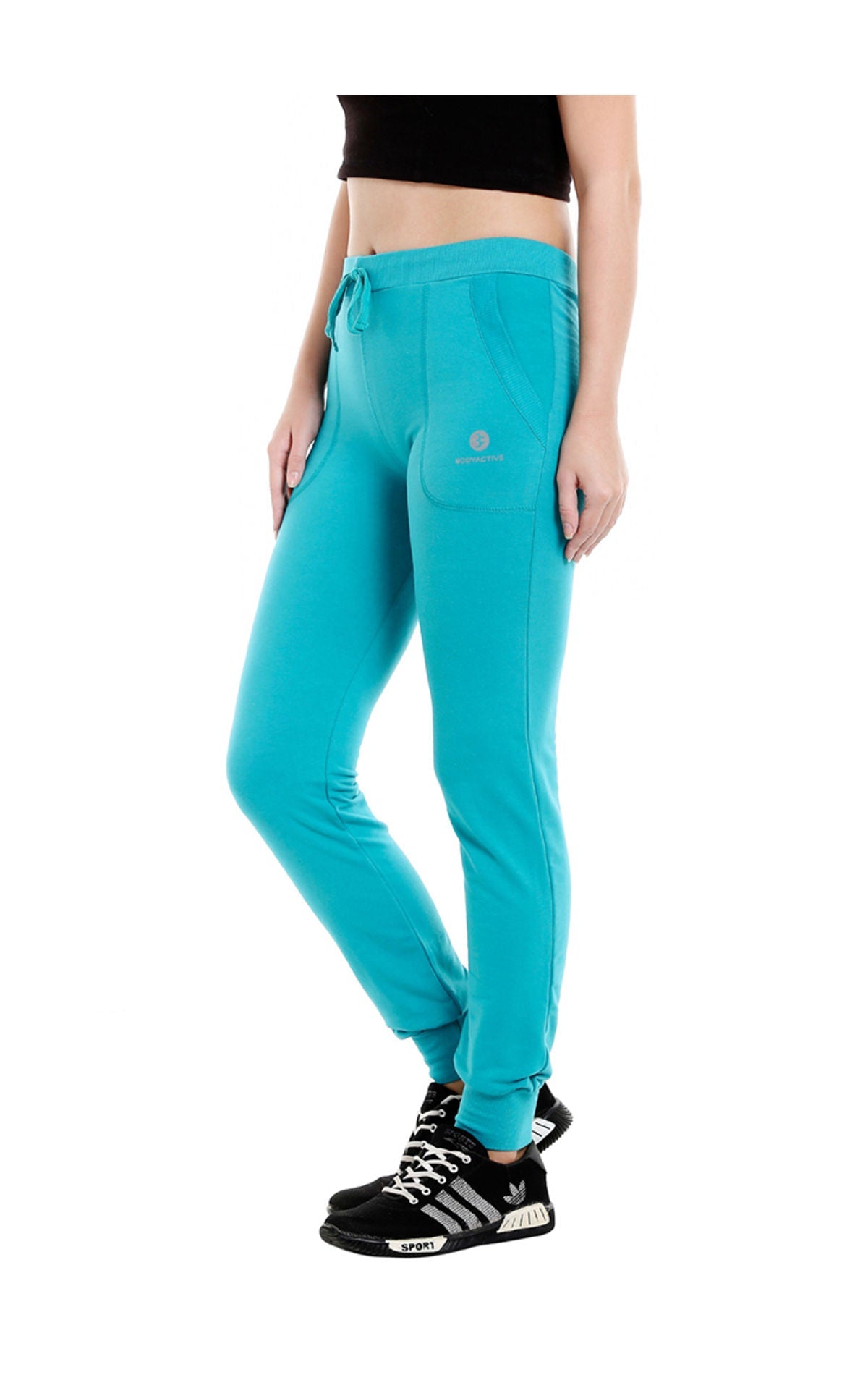 Bodyactive Women Turquoise Trackpant-LL5-TURQ