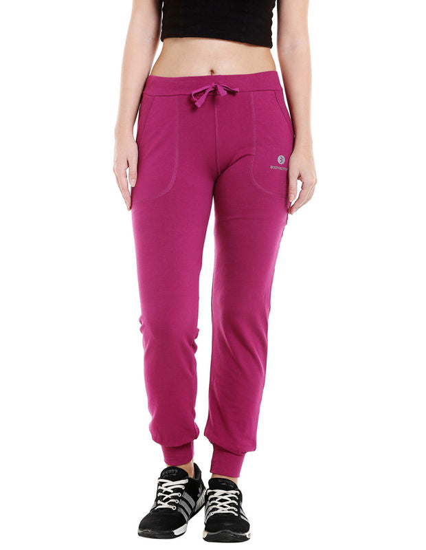 Bodyactive Women Wine Trackpant-LL5-WIN