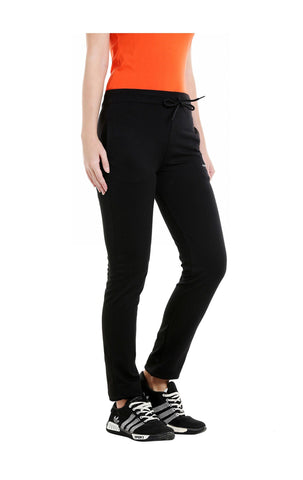 Bodyactive Women Black Track-pants-LL6-BLK