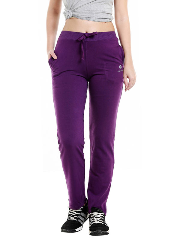 Bodyactive Women Dark Purple Trackpant-LL6-DPU