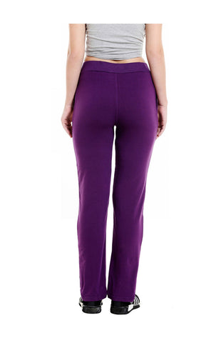 Bodyactive Women Dark Purple Trackpant-LL6-DPU