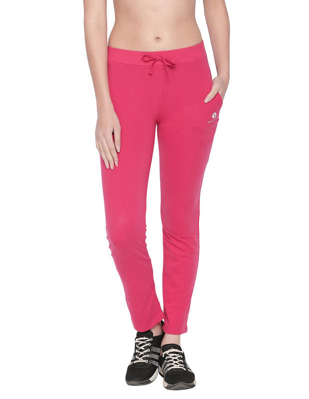 Bodyactive Women Track-pants-LL6-FUCHSIA