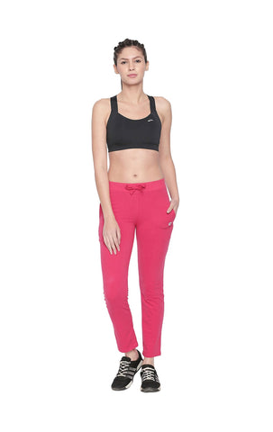 Bodyactive Women Track-pants-LL6-FUCHSIA