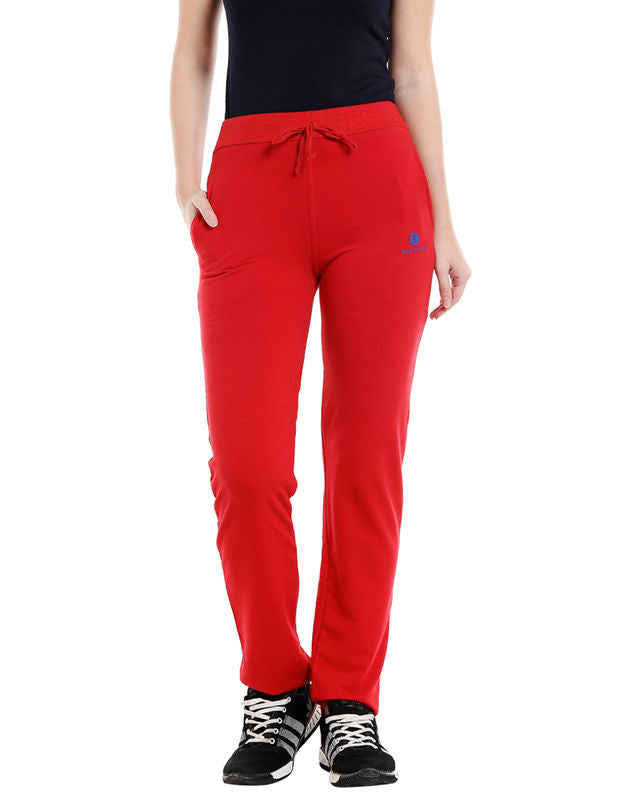 Bodyactive Women Red Trackpant-LL6-RED