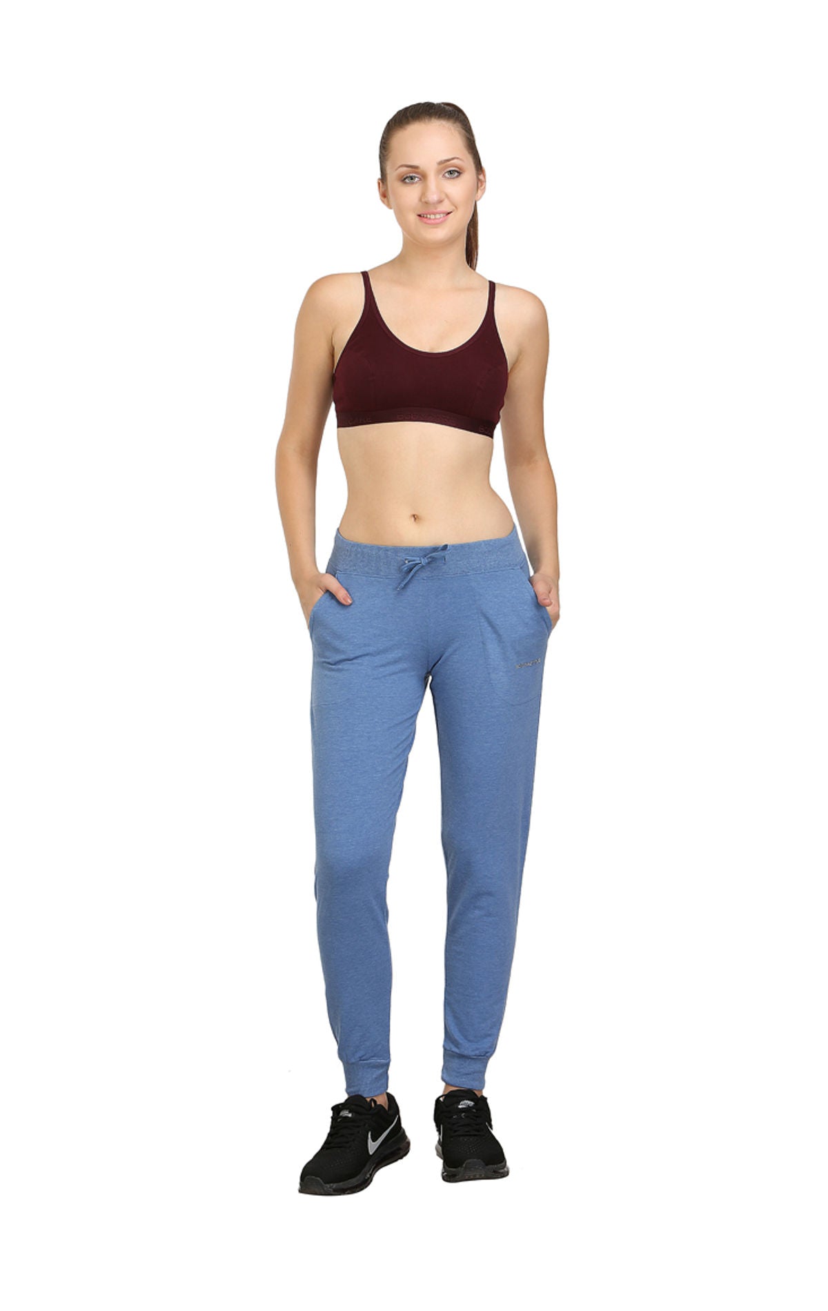 Bodyactive Women Blue Trackpant-LL7-BLU