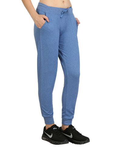 Bodyactive Women Blue Trackpant-LL7-BLU