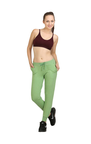 Bodyactive Women Green Trackpant-LL7-GRE