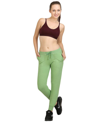 Bodyactive Women Green Trackpant-LL7-GRE