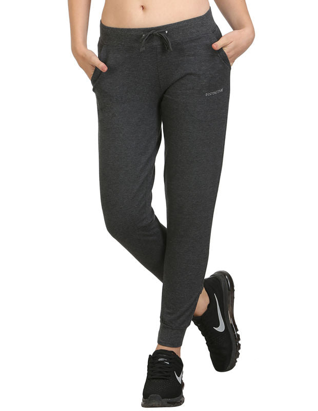 Bodyactive Women Heather Grey Trackpant-LL7-HTGR