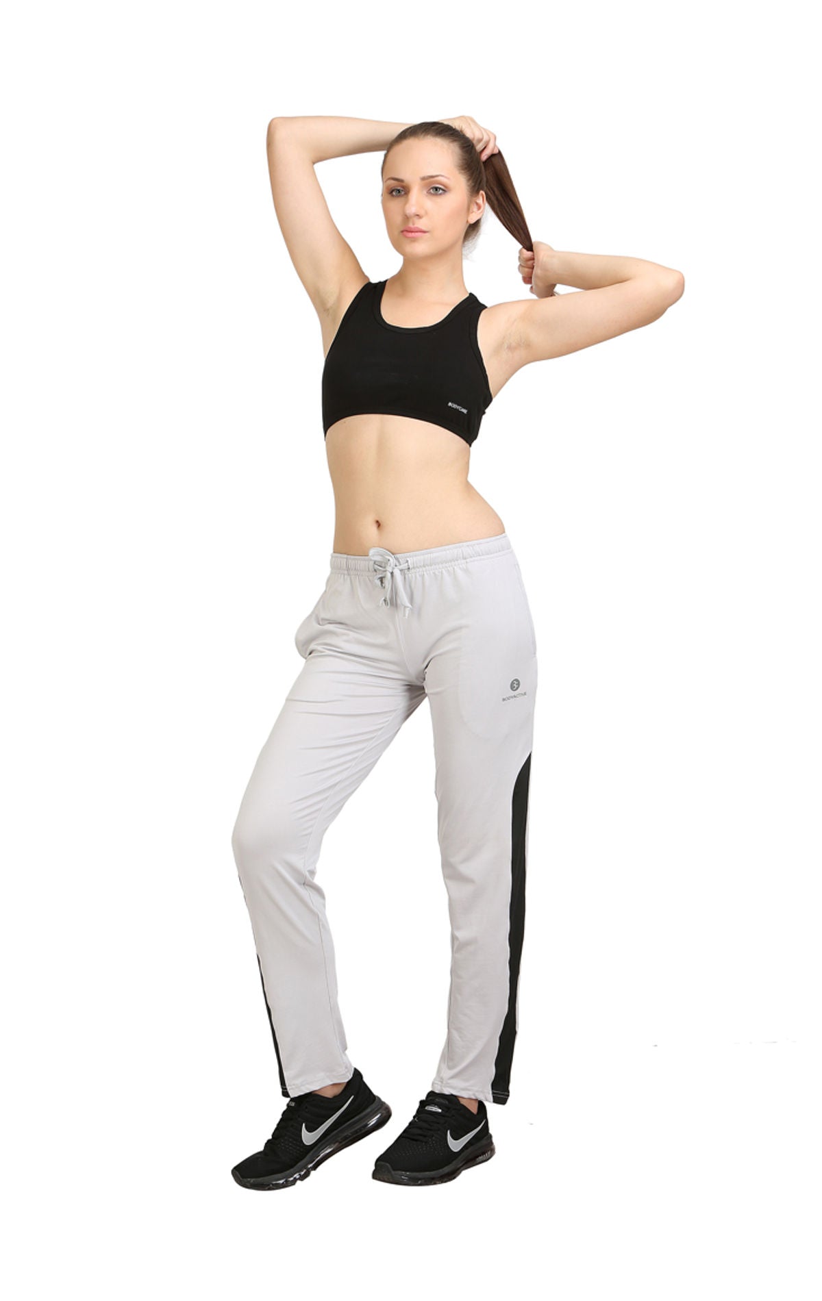 Bodyactive Women Grey Trackpant-LL9-GRY