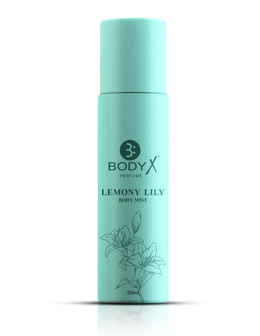 Lemony Lily Body Mist by BodyX (200ml) – Feminine & Lasting Aroma