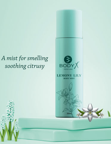 Lemony Lily Body Mist by BodyX (200ml) – Feminine & Lasting Aroma