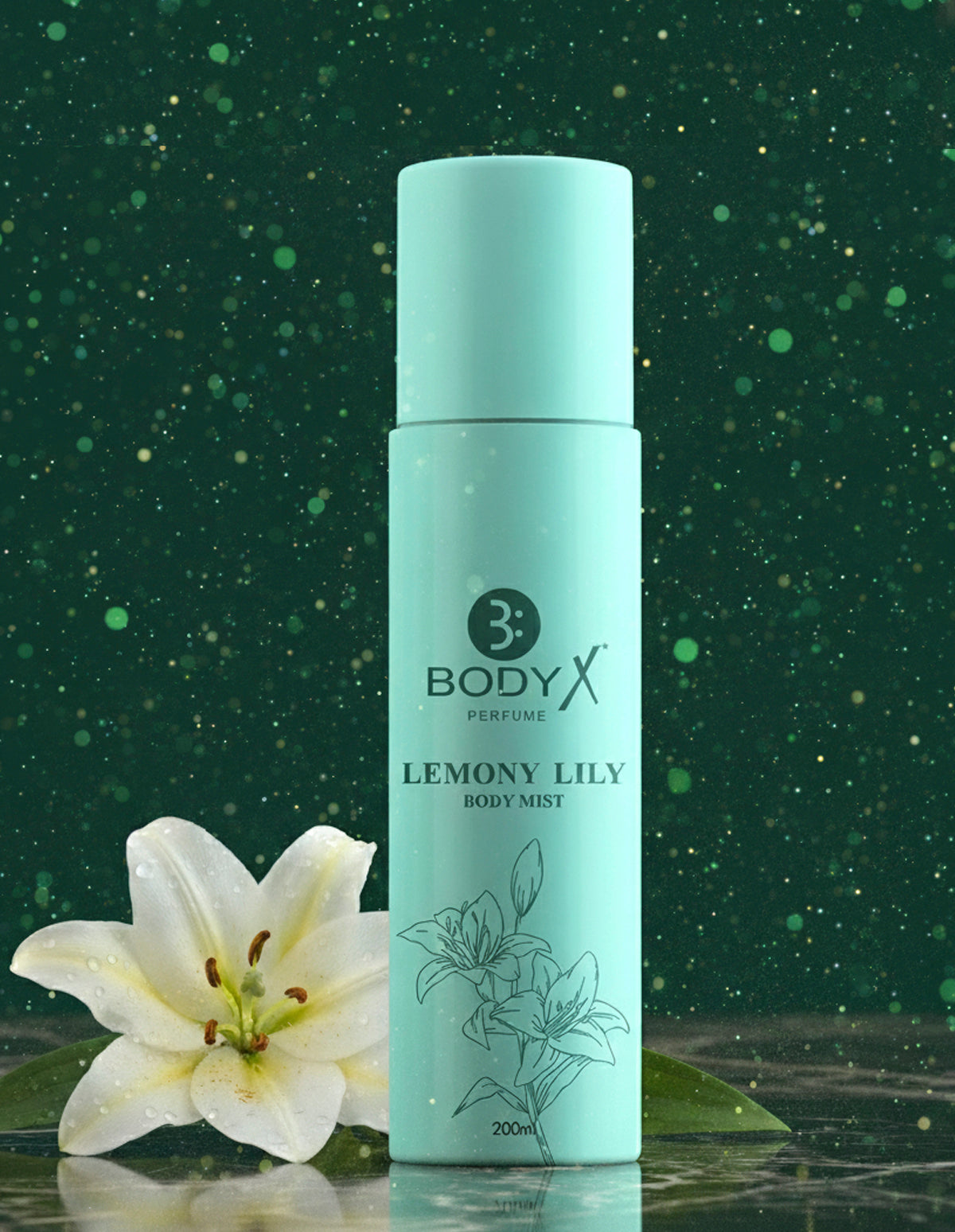 Lemony Lily Body Mist by BodyX (200ml) – Feminine & Lasting Aroma