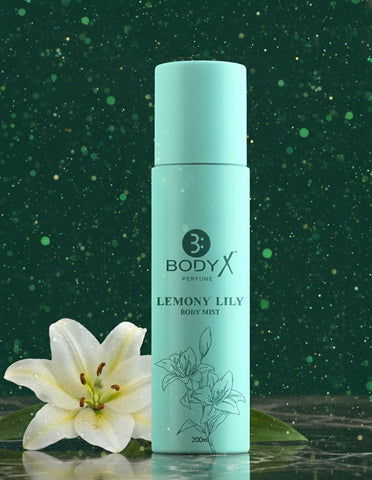 Lemony Lily Body Mist by BodyX (200ml) – Feminine & Lasting Aroma