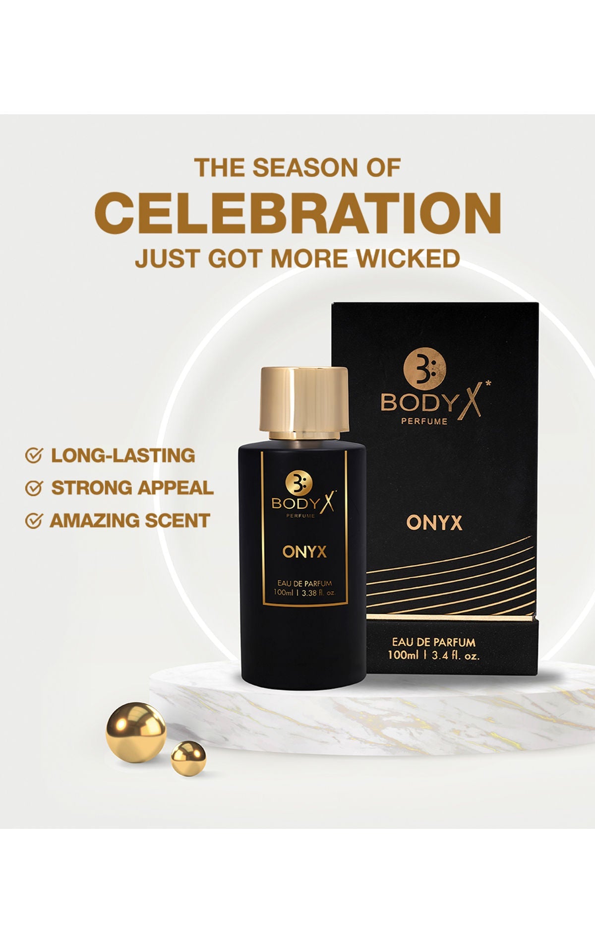 BodyX Unisex Perfume OYNX EDP 100 ML