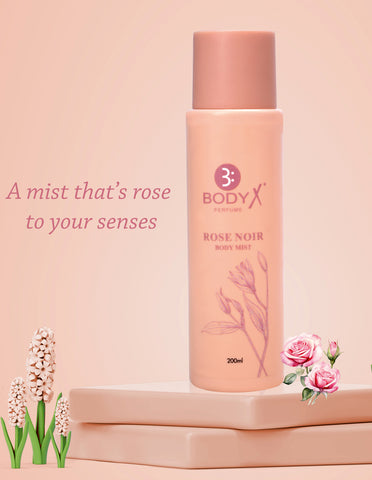 Rose Noir Body Mist by BodyX (200ml) – Feminine & Lasting Aroma