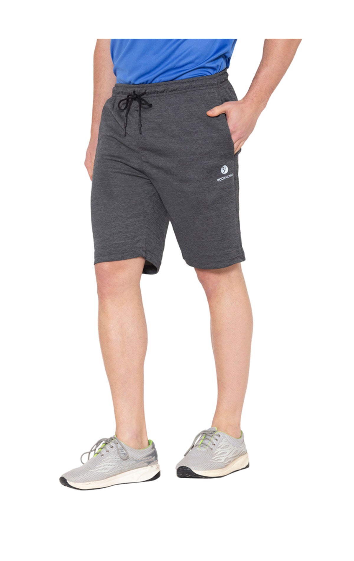 Bodyactive Polyester Sports Shorts for Men-SH30-BLK