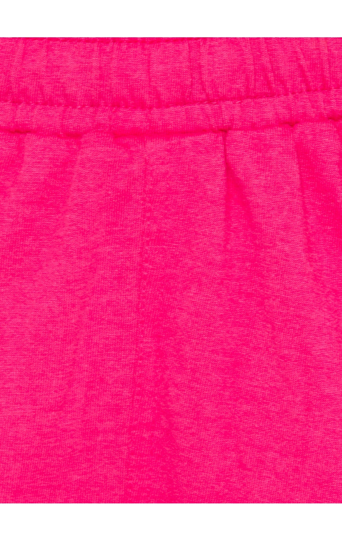 Bodyactive Women Pink Cotton Shorts with Pockets -SHW2-PNK/BLK