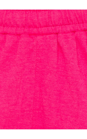 Bodyactive Women Pink Cotton Shorts with Pockets -SHW2-PNK/BLK