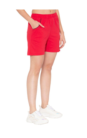 Bodyactive Women Rani Cotton Shorts with Pockets -SHW2-RAN/BLK