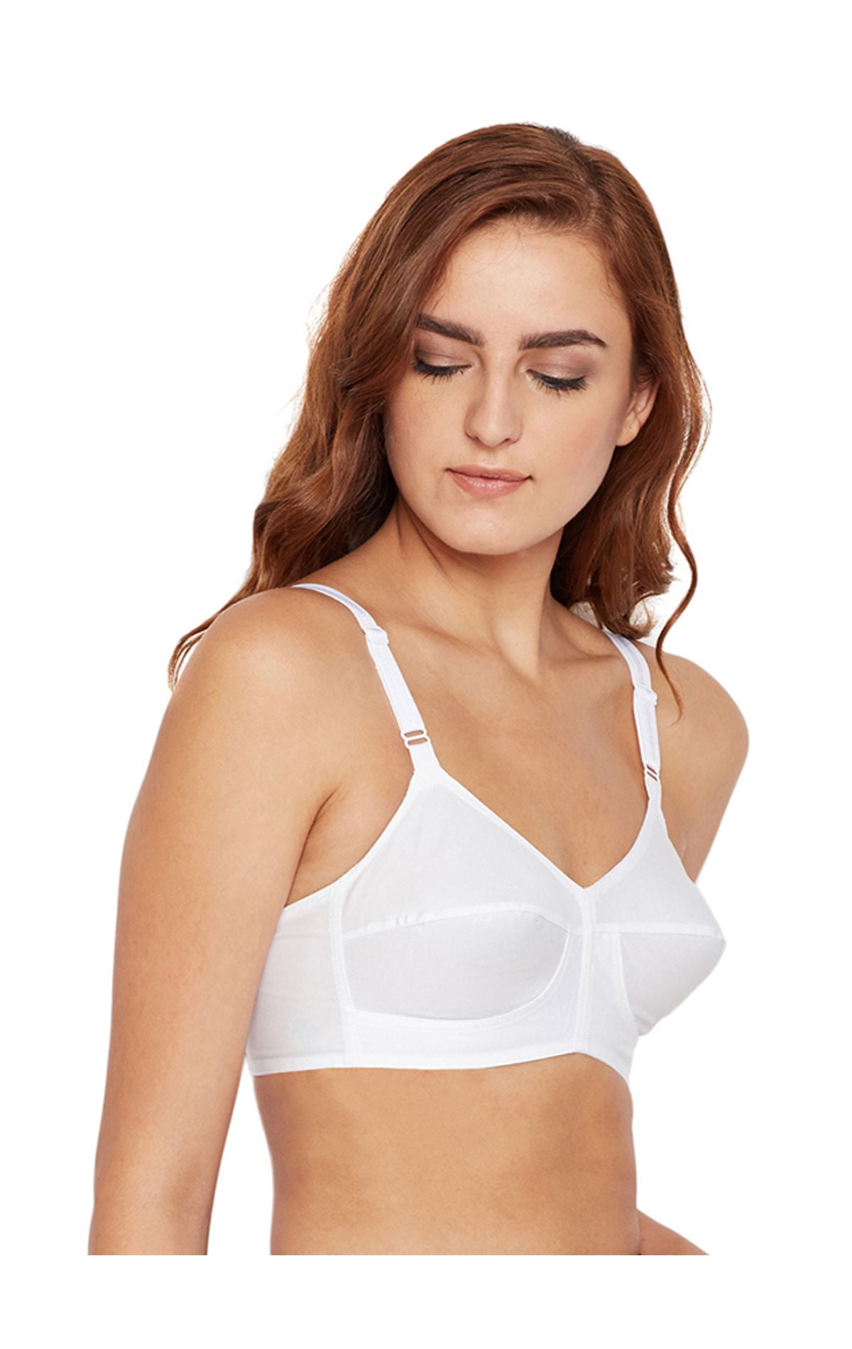 B-C-D Cup Bra-STHRT-CS-W with Cotton Straps