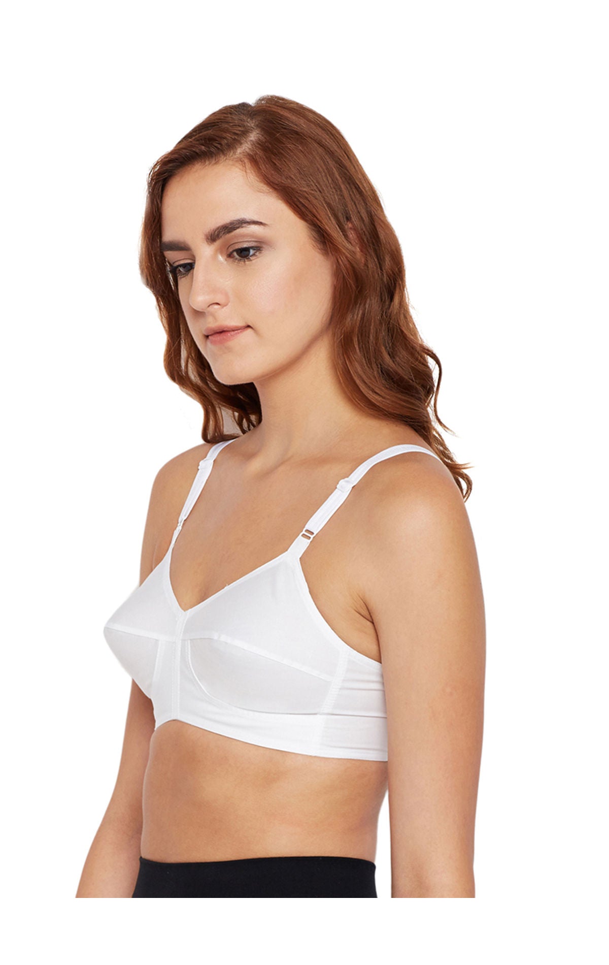 B-C-D Cup Bra-SH-ES-W with Elastic Straps