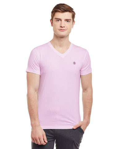 Bodyactive Men Cotton V-Neck T-Shirt-TS13-LTPI