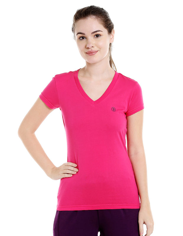 Bodyactive Women Rani V Neck Tee-TS14-RAN