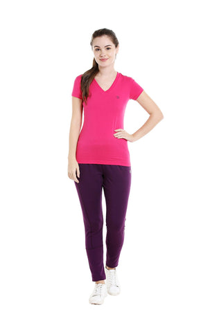 Bodyactive Women Rani V Neck Tee-TS14-RAN