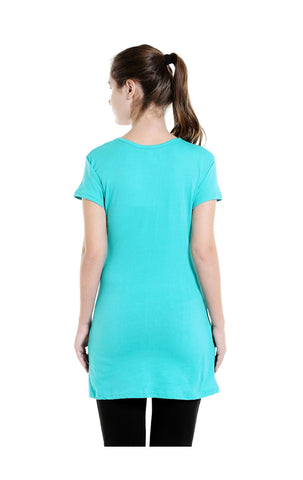 Bodyactive Women Sea Green Round Neck Tee-TS15-SGR