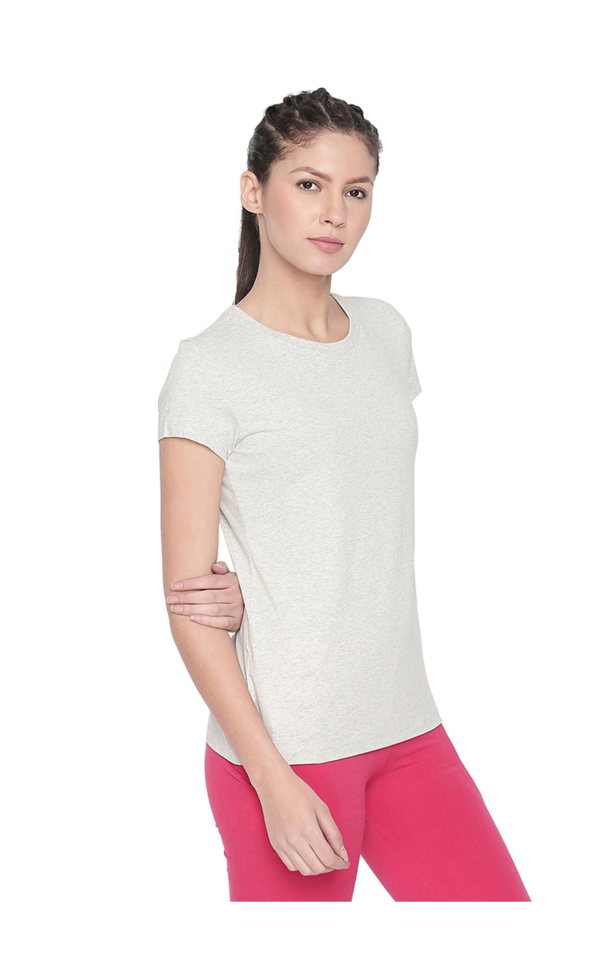 Bodyactive Women Round Neck Tee-TS19-ECML