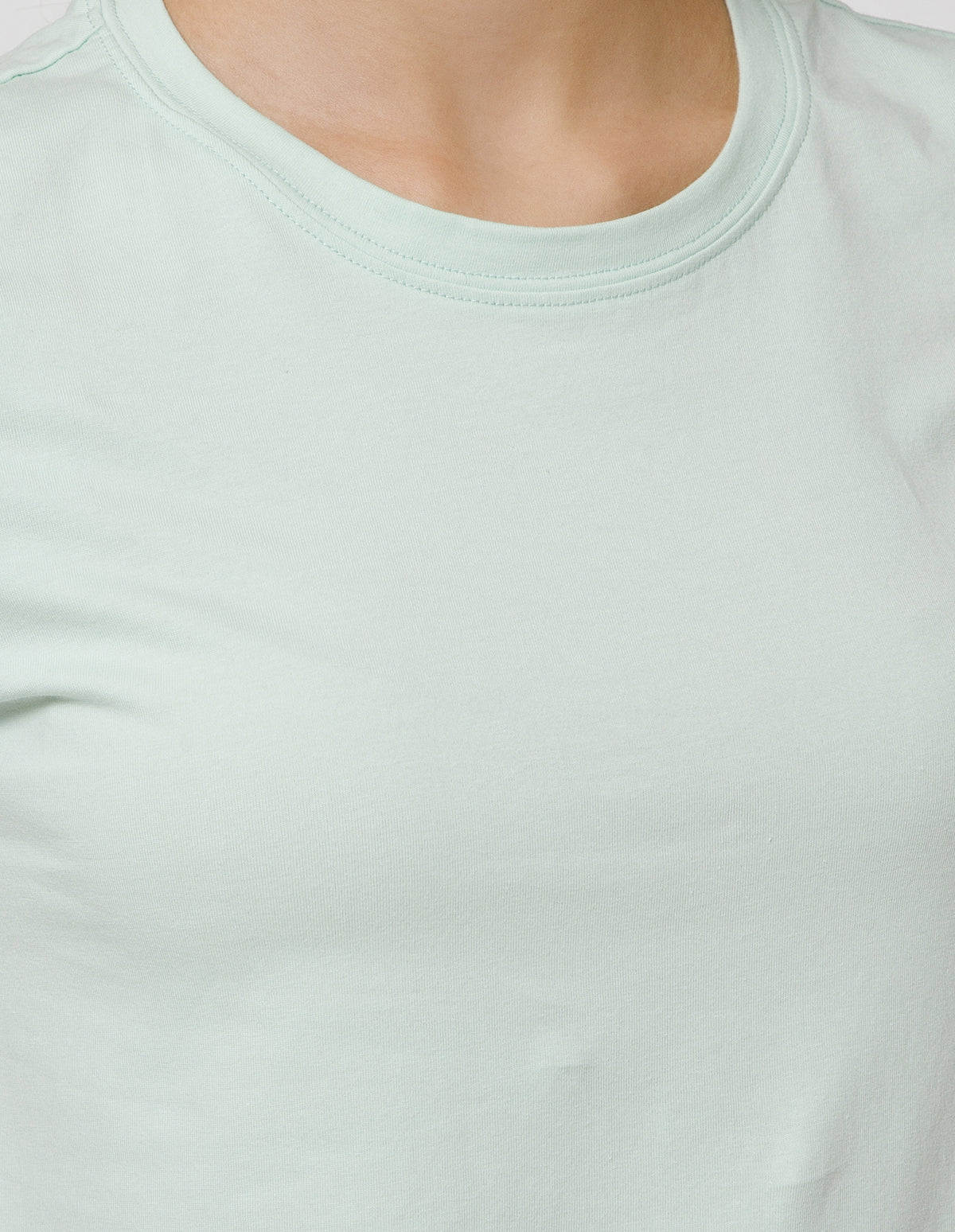 Women's Super Soft Cotton Stretch Solid Half Sleeve T-Shirt – Light Green(TS19)