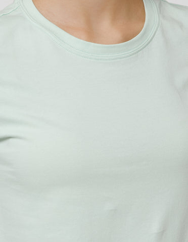 Women's Super Soft Cotton Stretch Solid Half Sleeve T-Shirt – Light Green(TS19)
