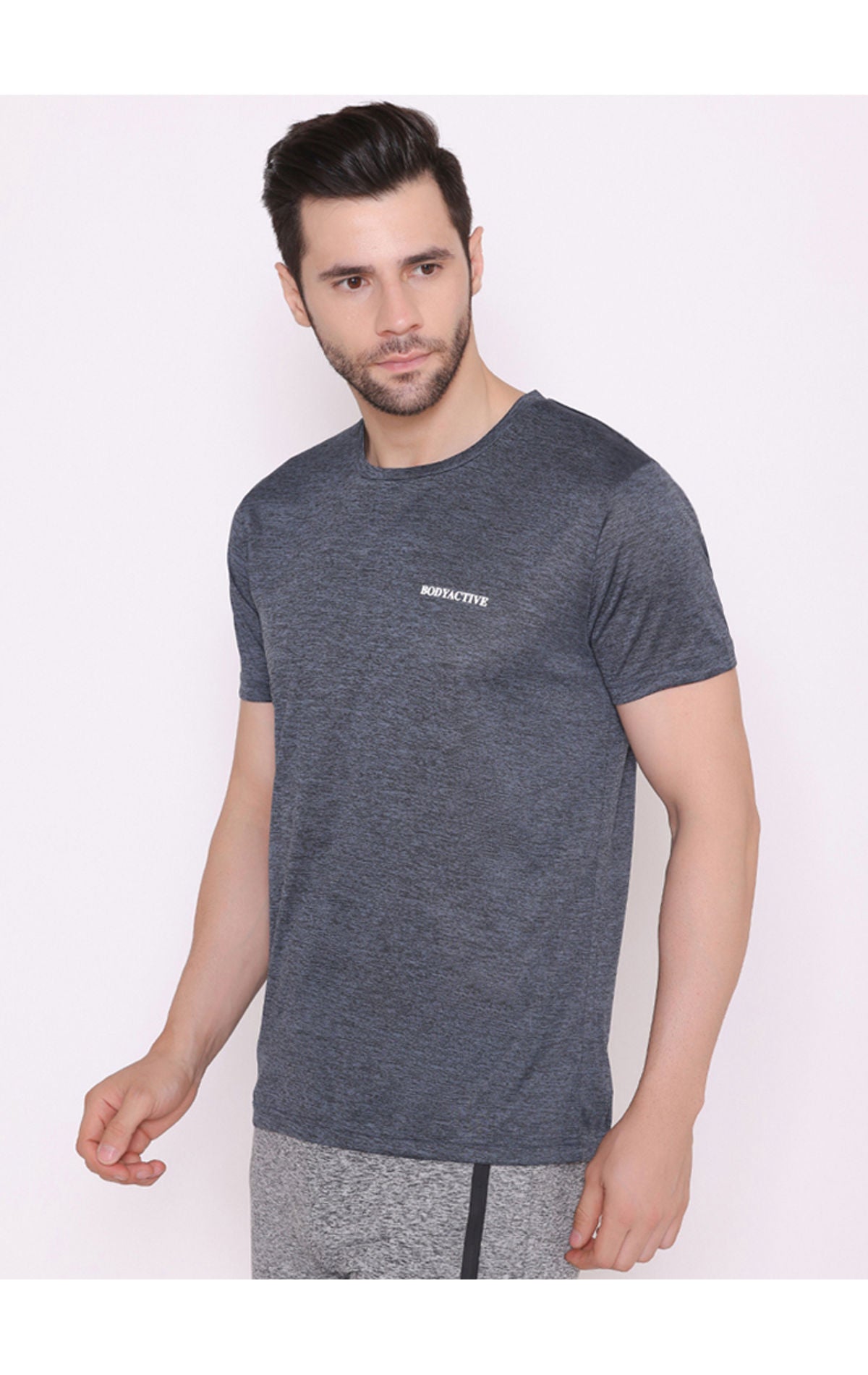 Bodyactive Regular Fit T-Shirt for Men -TS24-STGREY