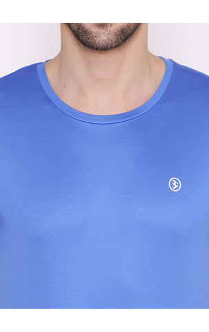 Bodyactive Round Neck Half Sleeve T-Shirt for Men -TS26-REGBLU