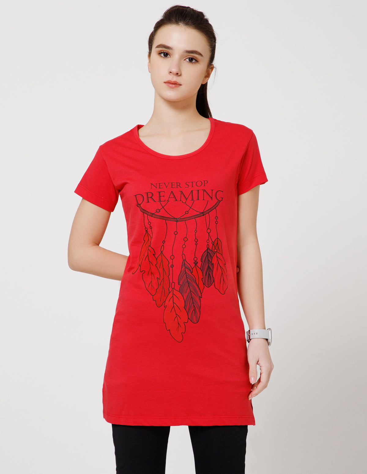 Women's Super Soft Cotton Rich Printed Half Sleeve T-Shirt – Rani(TS40)