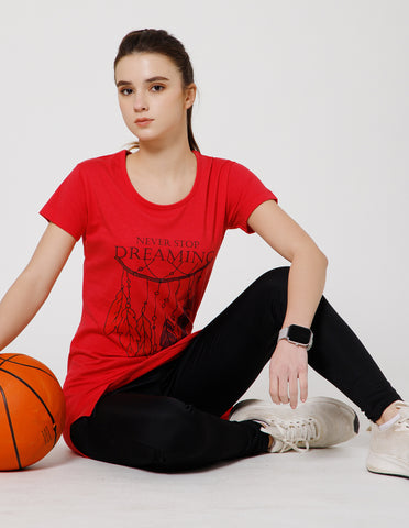 Women's Super Soft Cotton Rich Printed Half Sleeve T-Shirt – Rani(TS40)