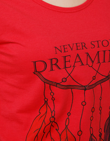 Women's Super Soft Cotton Rich Printed Half Sleeve T-Shirt – Rani(TS40)