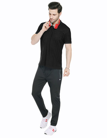 Bodyactive Light Grey Dry Fit Men's Premium T-shirt TS45-Black